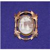 Rare Antique Biblical 10K Gold Cameo Brooch #994232