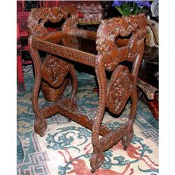 CHINESE CARVED DRAGON SERVING TABLE #994246