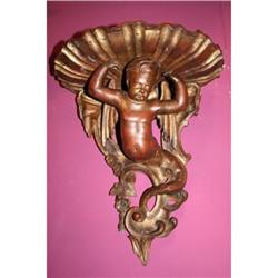 19th century oak console #994282