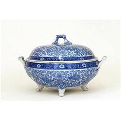 Japanese Blue White Phoenix Seto Imari Tureen #994299