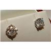 Image 1 : ROUND DIAMOND STUDS 14K gold EARRING  1.05 #994560