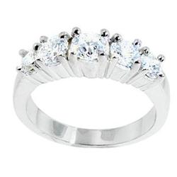 G VS2 / SI DIAMOND RING 5 stone gold jewelry #994595