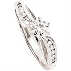 Diamonds ring antique style white gold 1.50 #994605