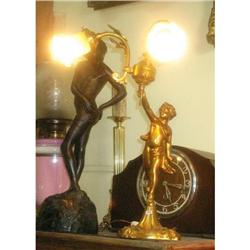 2 Lights French table lamp with Putti #994654