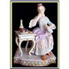 Image 1 : MEISSEN TASTE LACY DRESSED LADY AT TABLE 19C #994684