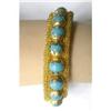 Elegant Vintage Bracelet - Mesh Edge & Beads #1000356