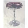 Image 1 : Cambridge Tall Compote in Amethyst with Chrome #1000363