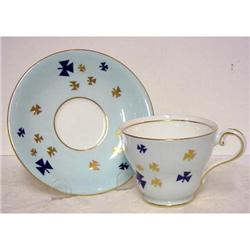 Unique Aynsley China Cup & Saucer Deco #1000536