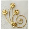 Image 1 :  Large Goldtone FLORAL BROOCH #1000586