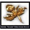 Image 1 : VINTAGE SIGNED "BOUCHER" ORCHID BROOCH CJ-47 #1000885