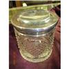 Image 1 : Cut Glass Heart Design Dresser Jar--Hallmark #1001067