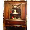 Image 1 : Charming Walnut China Cabinet #1001158