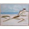 Image 1 : ORIG OIL PAINTING PRIMITIVE STYLE BEACH HOUSE #1001336