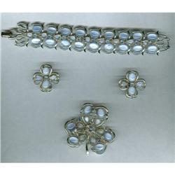 Vintage Coro Bracelet, Earrings & Brooch #1001447