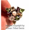 Superb HEAVY Gemstone Tribal Ring #1001943