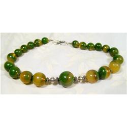 Captivating  Green Amber Choker ~ 75 Grams #1002269