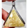 Image 1 : HUGE -38 GRAMS- Butter Sterling Amber Pendant #1002281