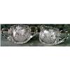 Image 1 : CUT Glass STRAWBERRY Creamer Sugar ANTIQUE #1002679