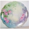Image 1 : Hand Painted Rose Decorated Cake Plate #1002972