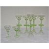 12 Green stemmed glasses  #1003432