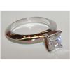 Image 1 : 1.01 ct PRINCESS CUT DIAMOND engagement RING  #1004475