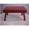 Image 1 : Footstool in red paint #1004791