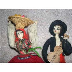 Minature Yarn wrapped dolls #1009952