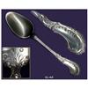 Image 1 : EXQUISITE DUTCH ROCOCO SILVER SERVING SPOON / #1010022
