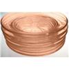 Image 1 : Fostoria Pink Depression Glass Coasters (6) #1010116