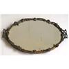 Image 1 : Apollo Floral Design Bronze Mirror Vanity Tray #1010198