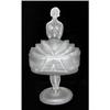 Image 1 : BALLERINA Satin Glass Powder Jar #1010209