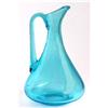 Image 1 : Peacock Blue West Virginia Glass Ewer #1010304