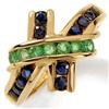 Image 1 : Sapphire and Emerald Ring #1010393