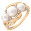 Image 1 : Pearl and Diamond Ring #1010417