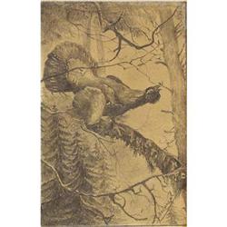 Russian School, Drawing of a Turkey, c. 1900 #1010440