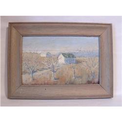 Leskov, Huts in Siberia, Oil on wood, c 1900 #1010441