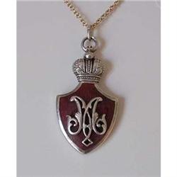 Antique Russian Enamelled Empress Maria Jeton #1010446