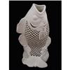 Image 1 :  White Ceramic Reticulated Fish Figure #1010454