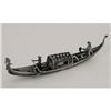Image 1 :  Silver-Filigree Miniature Venetian Gondola #1010458