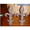 Image 1 : Set of 3 French Fleur de Lys, cast iron #1010532