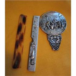 Spritzer and Fuhrmann Silver Comb and Mirror #1010650