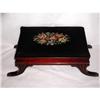 Image 1 : Victorian Needlepoint Footstool Mahogany #1016887