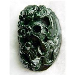 Antique Imperial Black Jade 5 Poisonous Animals#1016920