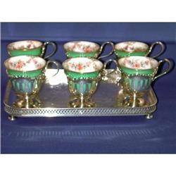 6-sterling silver demi tasse set w/lenox liners#1016988