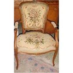 Pair of French Needlepoint Armchairs #1017084