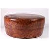 Image 1 : Chinese Burl Wood Round Box #1017136