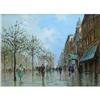 Image 1 : ORIG OLD OIL PAINTING PARIS ARC D'TRIOMPHE #1017149