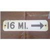 Image 1 : TWO-SIDED SIGN '16 MIL.' / 'CLOSED'