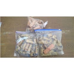 3 BAGS OF ROLL-UPS FOR 1 CENTS, 25 CENTS, TOONIES, LOONIES