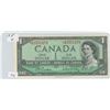 Image 1 : 1954 CANADIAN 1 DOLLAR BILL